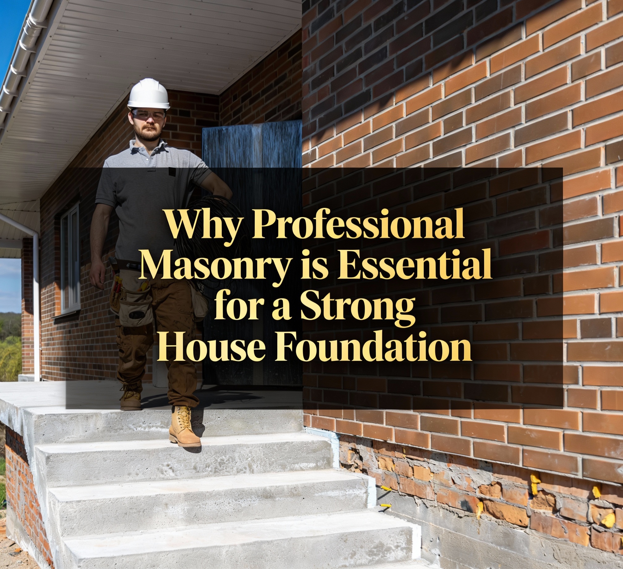 Why Professional Masonry is Essential for a Strong House Foundation
